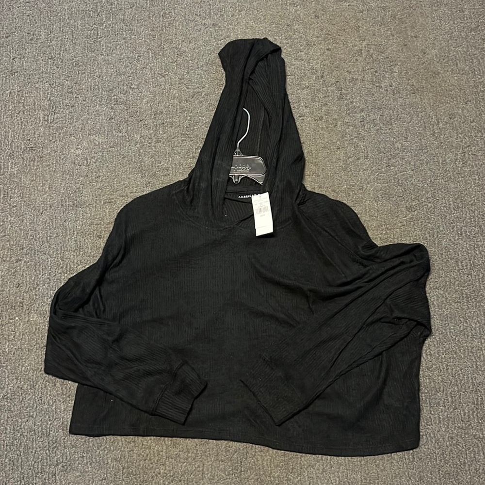 American Eagle Hooded Cropped Pullover